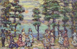 The Park At Sunset by Maurice Prendergast