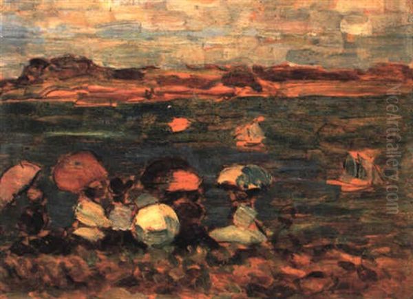 Beach Scene, San Malo - view 1