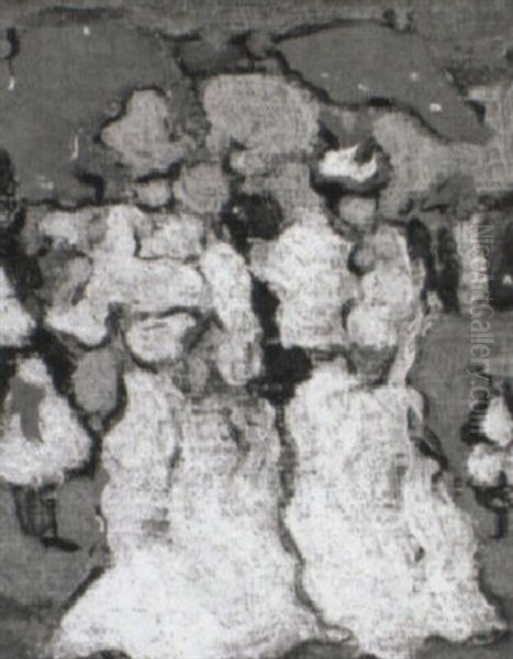Figures On The Beach - view 1