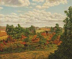 Farm Landscape In Autumn