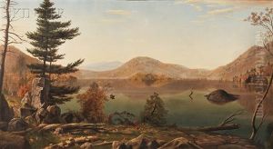 Adirondacks, Lake Lila, New York by Levi Wells Prentice