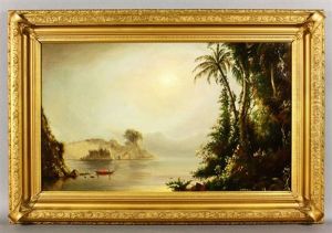 Tropical Boating Scene by Levi Wells Prentice