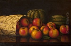 Apples, Melons And Paper Bag by Levi Wells Prentice