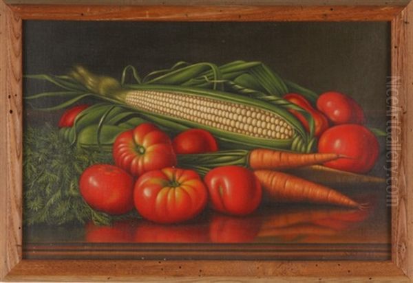 Still Life With Corn, Carrots And Tomatoes - view 1
