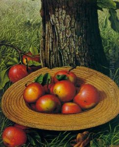 Straw Hat With Apples by Levi Wells Prentice