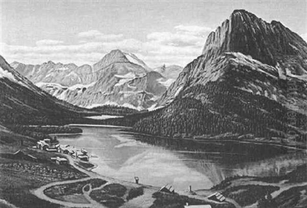 Swiftcurrent Lake, Many Glaciers Region, Glacier National Park, Montana - view 1