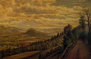Country Road In A Landscape by Levi Wells Prentice