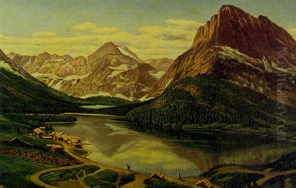 Swiftycurrent Lake, Many Glaciers Region, Glacier National Park, Montana - view 1