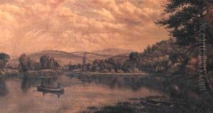 Fisherman On A Lake