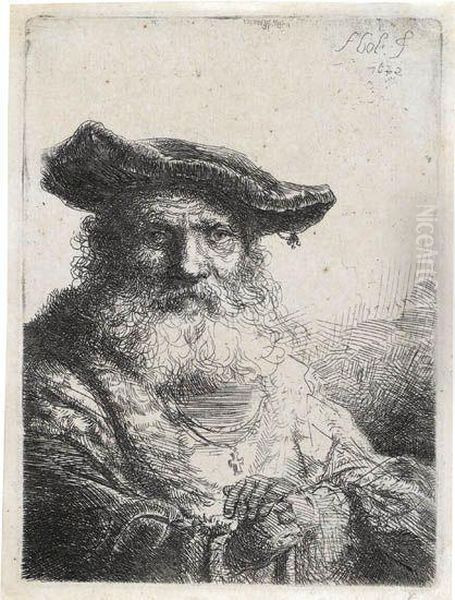 Old Man With A Flowing Beard And Velvet Cap - view 1