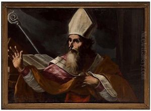 Saint Vescovo by Gregorio Preti