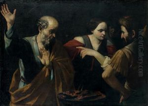 Le Reniement De Saint Pierre by Gregorio Preti