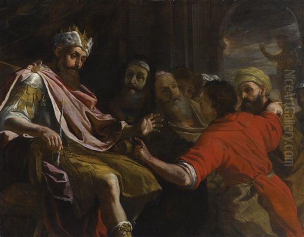 Daniel Interpreting Nebuchadnezzar"s Dream - view 1