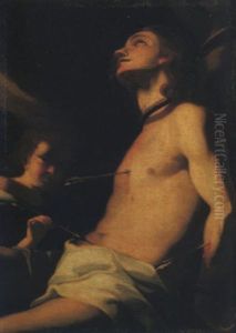 San Sebastiano Curato Dall'angelo by Mattia Preti