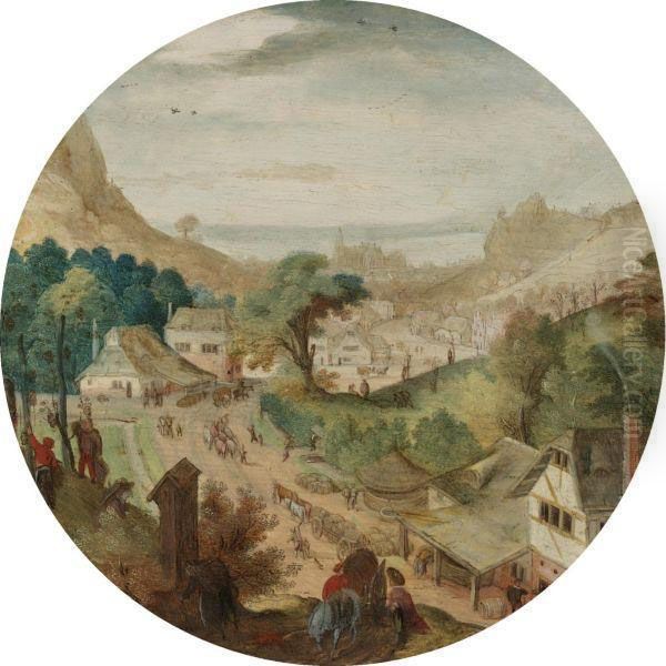 The Grape Harvest by Hans Bol