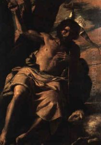 St. John The Baptist In The Wilderness by Mattia Preti