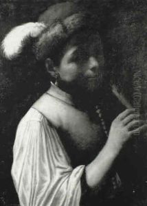 Youth Playing A Flageolot by Mattia Preti
