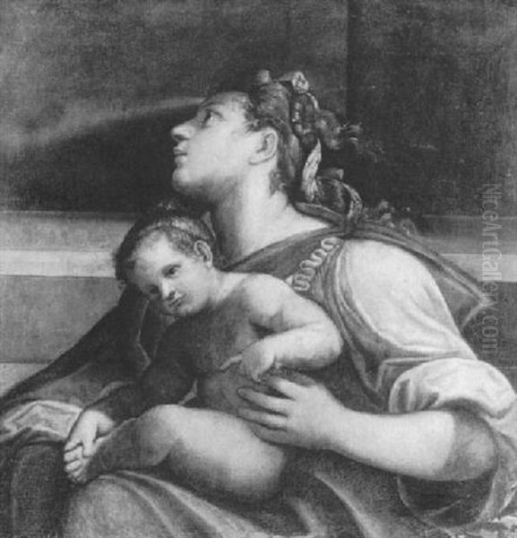 A Mother And Child - view 1
