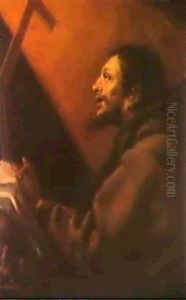 Saint Francois En Prieres by Mattia Preti