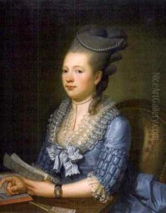 Portrait De Dame Avec Partition De Musique