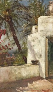 Palmenterrasse (capri) by Hermione von Preuschen