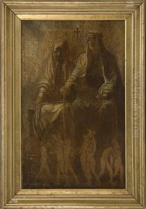 The Judgment Of Solomon by Gaetano Previati