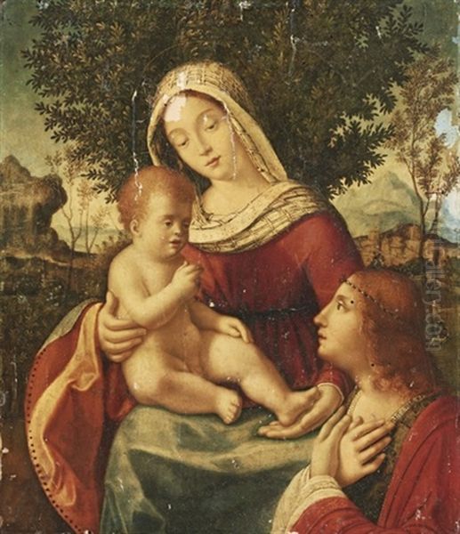 The Madonna And Child With A Female Saint - view 1