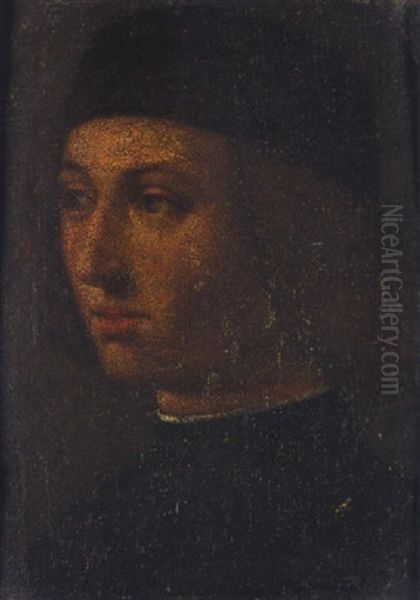 Portrait Of A Man Wearing Black - view 1
