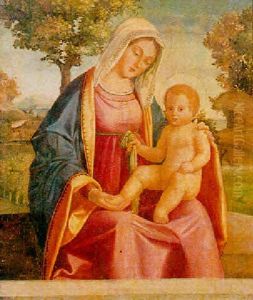 Vierge Et Enfant by Andrea Previtali