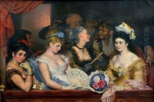 A L'opera by Alexandre Celeste Gabriel Prevost