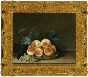 Stillleben Mit Pfirsichen, Apfeln Und Weintrauben (+ Another Similar; 2 Works) Stillleben Mit Pfirsichen, Apfeln Und Weintrauben (+ Another Similar; 2 Works)