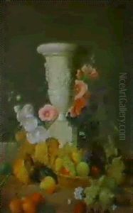 Stilleben Mit Blumen, Fruchten Und Einer Kratervase Stilleben Mit Blumen, Fruchten Und Einer Kratervase