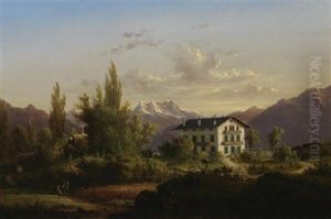 Partie Am Genfer See Bei Vevey by Nicolas Louis Andre Prevost