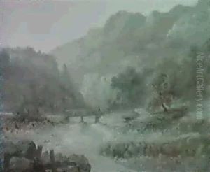 Berglandschaft. by Nicolas Louis Andre Prevost