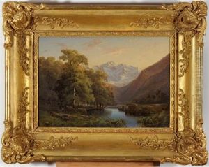 Paysage Avec Vue Sur Le Mont-blanc by Franck Jean Henri Marie Prevost-Ritter