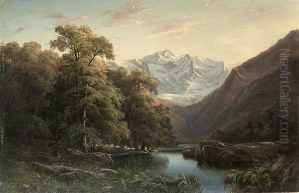 Paysage Avec Vue Sur Le Mont-blanc - view 1