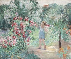 Fille Au Jardin by Andre Prevot-Valeri