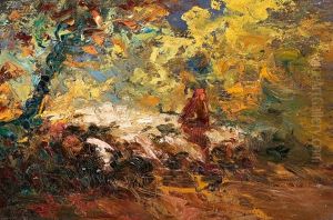 Schafer Und Herde by Andre Prevot-Valeri
