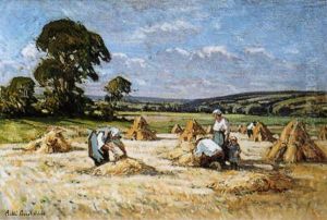 La Moisson Et Les Gerbes De Ble by Andre Prevot-Valeri