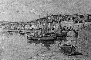 A Sunlit Harbour by Andre Prevot-Valeri