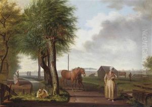 Daily Activities On The Outskirt Of A Dutch Town