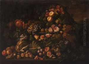 Fruchtestilleben (meyveli Naturmort) by Emilie Preyer