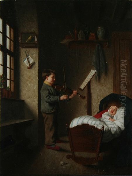 The Young Violin Player - view 1