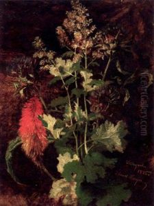 Blumenstilleben Mit Scheinmohn Und Fackellilie