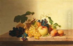 Still Life With Grapes by Johann Wilhelm Preyer