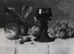 Stilleben Mit Fruchten Und Romer by Paul Preyer