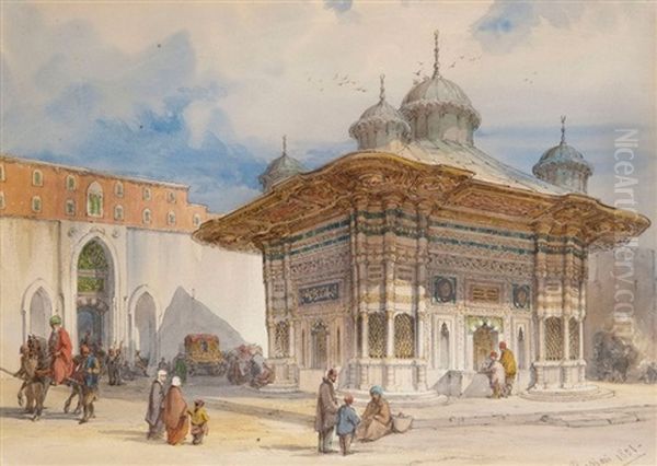 La Fontaine D'ahmed Iii A Constantinople - view 1