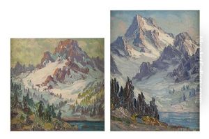 Two Works: "sierra Divide" And "sierra Slopes" by William Henry Price