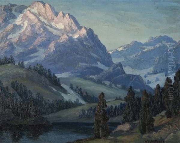 Sierra Landscape With Lake - view 1