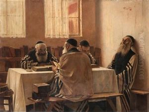 Rabbis Learning by Alois Heinrich Priechenfried